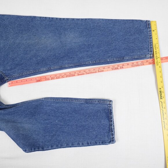 Vintage 90s Tommy Hilfiger Baggy Freedom Jeans Men's 37x30 Made in Canada - Picture 12 of 12